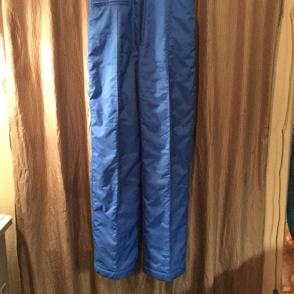 Vintage SKITEX Unisex Blue Ski Snow Bib Overalls Size 14 Yourh - Picture 2 of 7